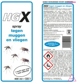 HG X Muggen/Vliegen Spray (400 ml)