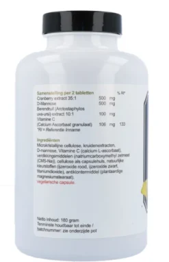 Highest Healthcare Cranberry D-mannose Tabletten (180 tabletten)