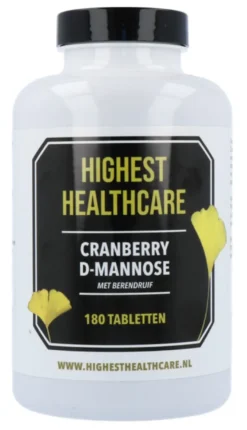 Highest Healthcare Cranberry D-mannose Tabletten (180 tabletten)