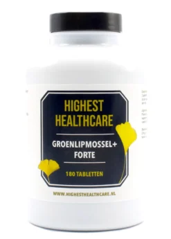 Highest Healthcare Groenlipmossel + Forte Tabletten (180 tabletten)