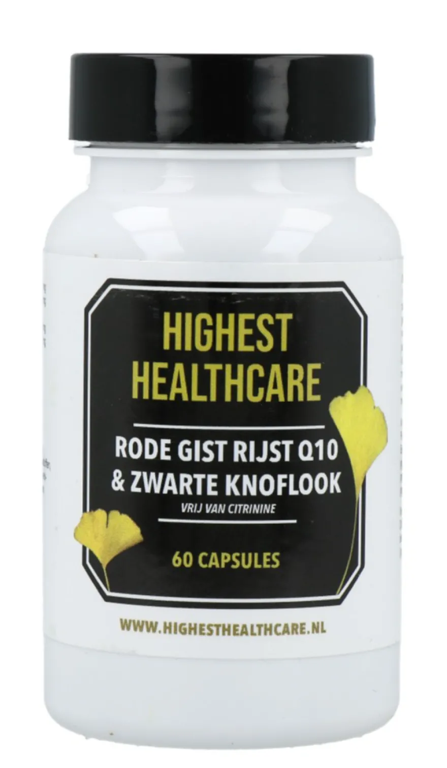 Highest Healthcare Rode Rijst Q10 & Zwarte Knoflook Capsules (60 capsules)