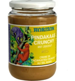 Horizon Pindakaas crunchy met zeezout eko bio (650 gr)