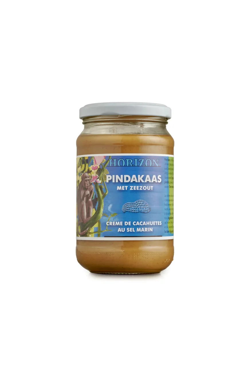 Horizon Pindakaas met zeezout eko bio (350 gr)