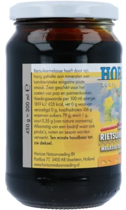Horizon Rietsuikermelasse Eko Bio (450 gr)