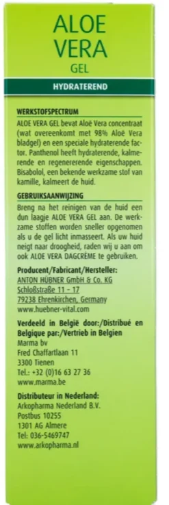 Hubner 98% Puur Aloe Vera Gel (100 ml)