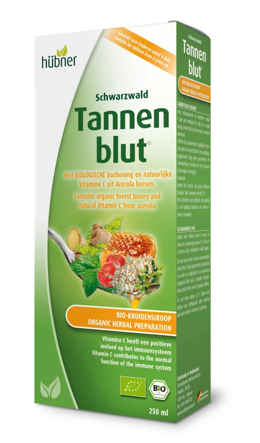 Hubner Tannenblut Kruidensiroop Bio (250 ml)