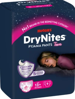 Huggies Drynites Teen 13+Kg Girl (9 stuks)
