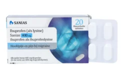 Ibuprofen (als Lysine) Sanias 400mg Tabletten (20 tabletten)