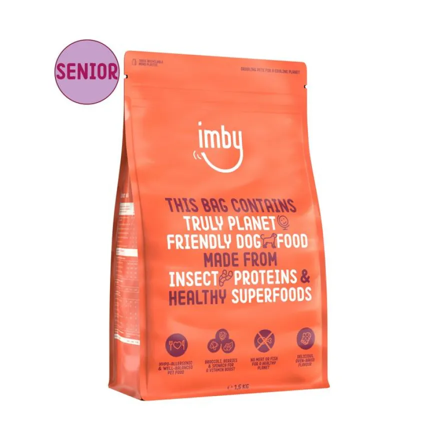 Imby Pet Food Hondenbrokken Insecteneiwitten Hond Senior 8+ (1500 gr)