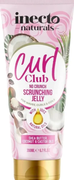 Inecto Curl Club Scrunching Jelly Shea Butter Coconut Castor Oil (200 ml)
