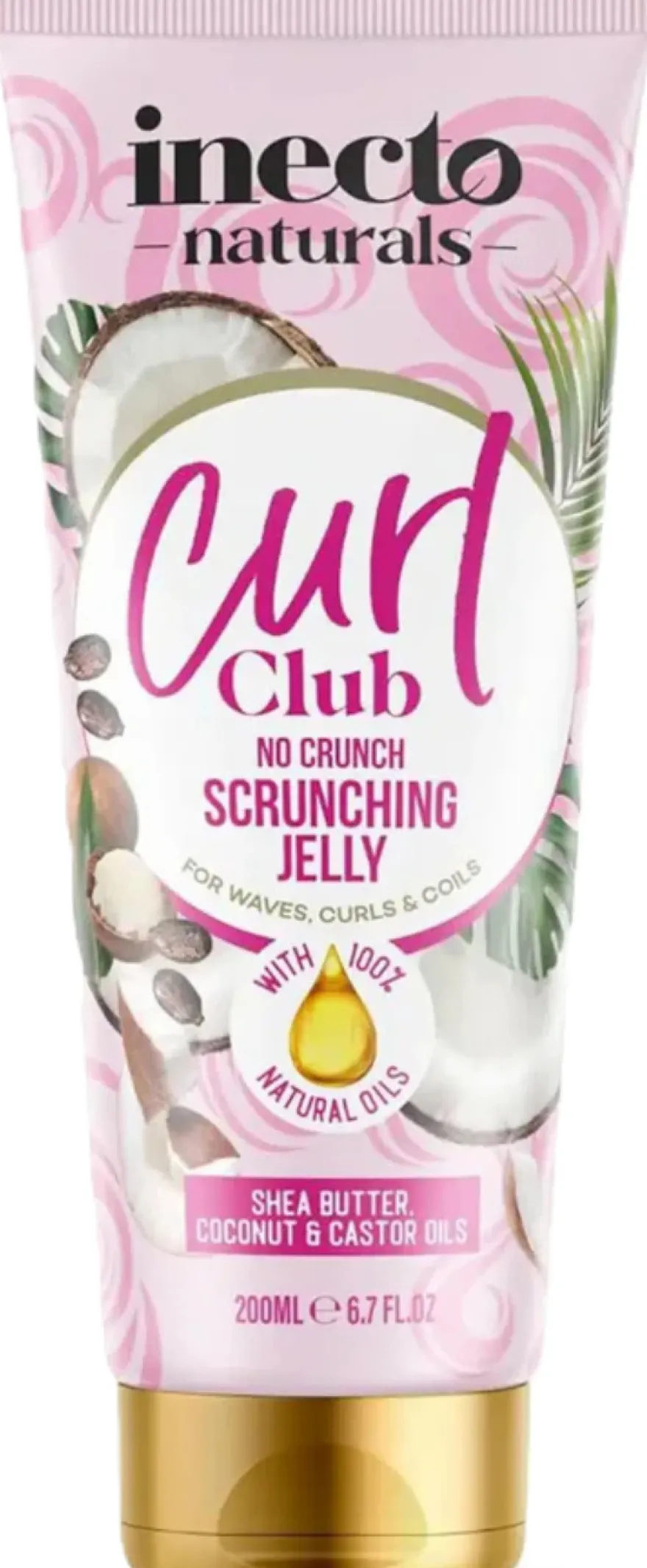 Inecto Curl Club Scrunching Jelly Shea Butter Coconut Castor Oil (200 ml)