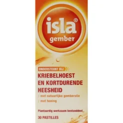 Isla Gember keelpastilles (30 tabletten)