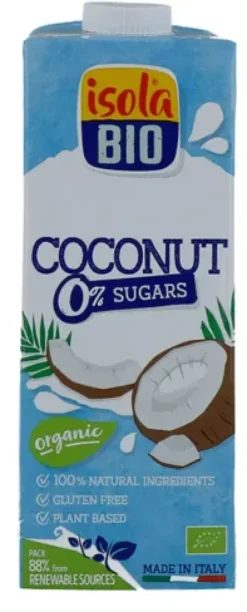 Isola Bio Kokosdrink Met Calcium Suikervrij Bio (1000 ml)