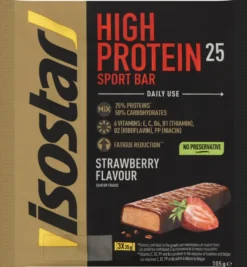 Isostar High Protein Reep Aardbei (105 gr)
