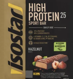 Isostar High Protein Reep Hazelnoot (105 gr)