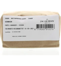 Jacob Hooy Bietenpoeder Rood (250 gr)