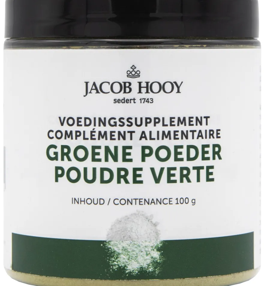 Jacob Hooy groene poeder pot (100 gr)