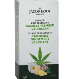 Jacob Hooy Hennep Kamille Gember Valeriaan Thee (20 stuks)