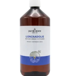 Jacob Hooy Lijnzaad Olie Inwendig Koudgeperst (1000 ml)