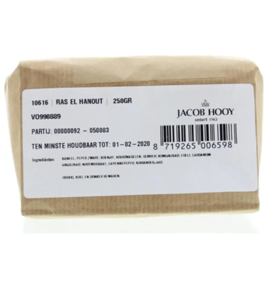 Jacob Hooy Ras el hanout (250 gr)