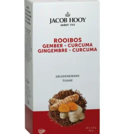 Jacob Hooy Rooibos Gember Curcuma Thee (20 stuks)