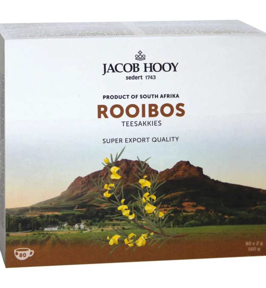 Jacob Hooy Rooibosthee Sakkies (80 stuks)