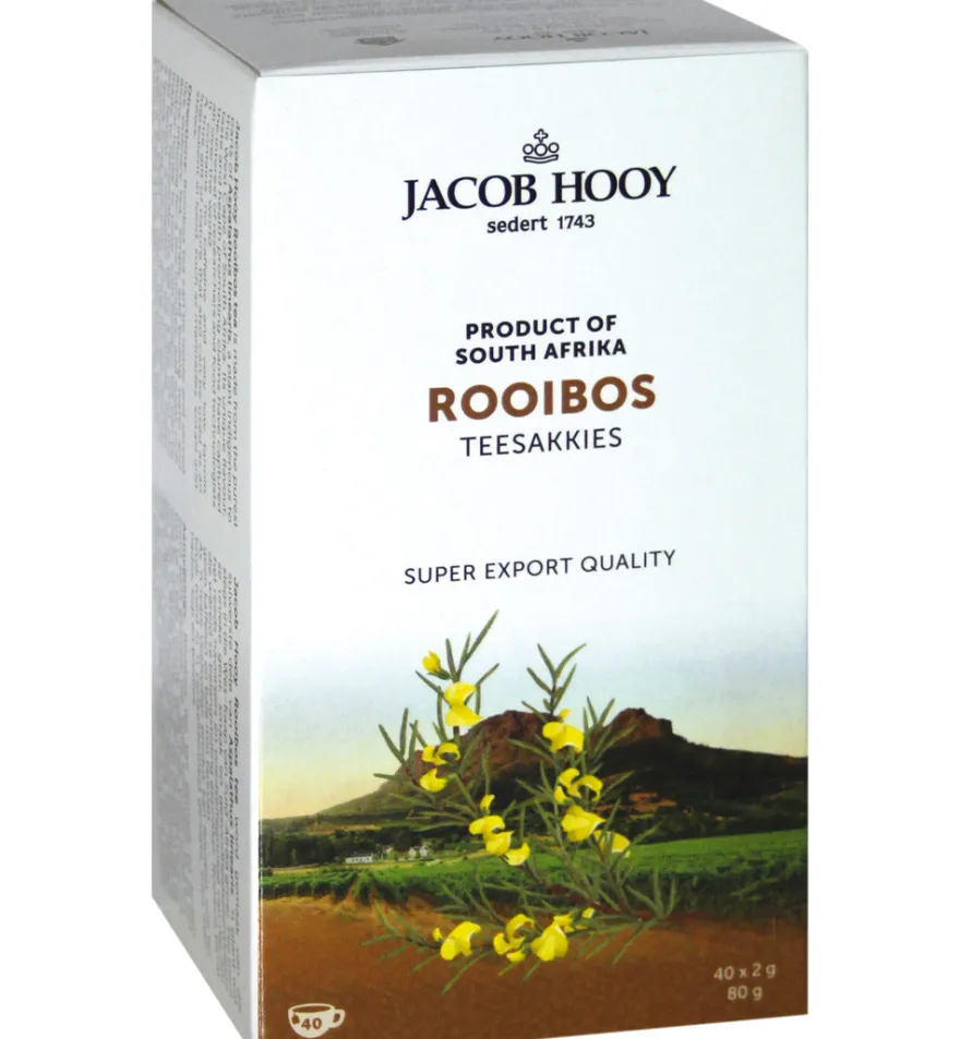 Jacob Hooy Rooibosthee Sakkies (40 stuks)