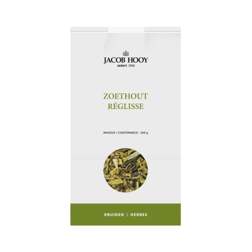 Jacob Hooy Zoethout gesneden geschild (150 gr)