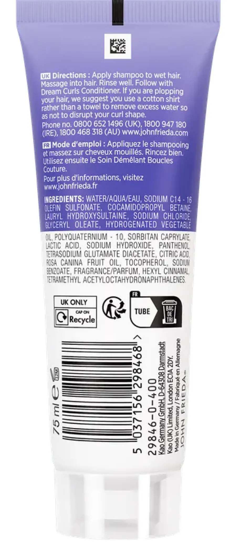 John Frieda Frizz Ease Dream Curls Shampoo (75 ml)