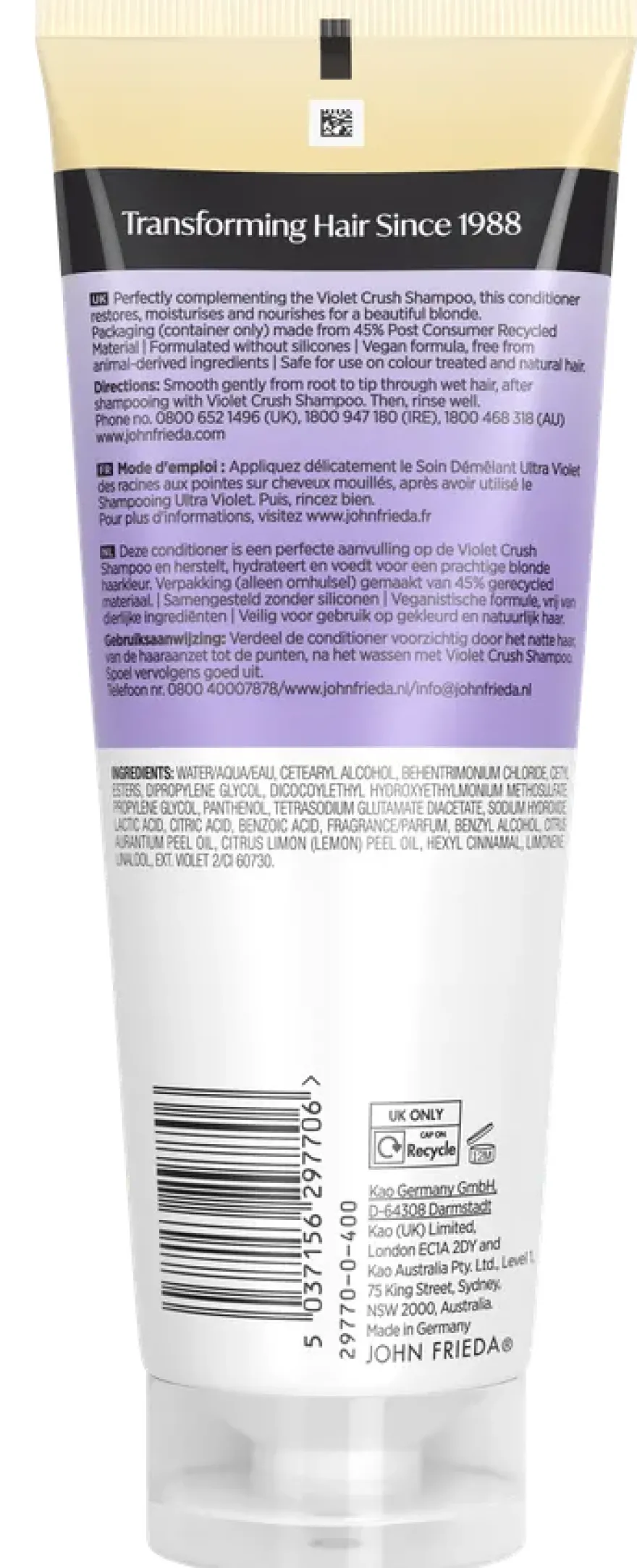 John Frieda Violet Crush Purple Conditioner (250 ml)