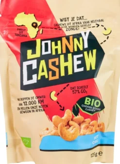 Johnny Cashew Cashewnoten Hot Chili (125 gr)