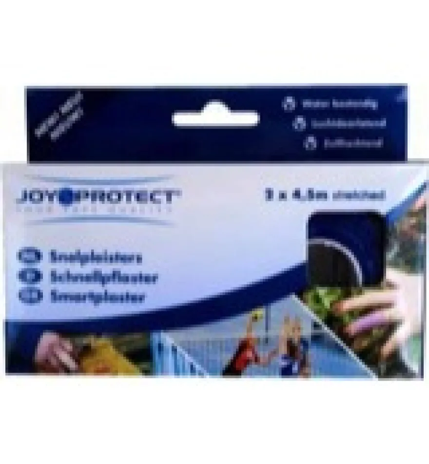 Joy2Protect Snelpleisters blauw 2.5 cm x 4.5m (2 rollen)