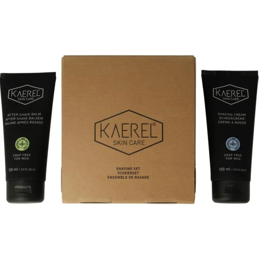 Kaerel Skin Care Shavingset Scheercreme & Aftershave (1 set)