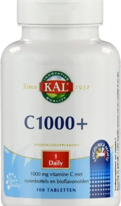 Kal Vitamine C1000 Tabletten (100 tabletten)