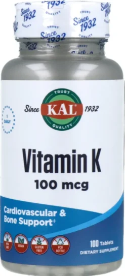 Kal Vitamine K1 100mcg Tabletten (100 tabletten)