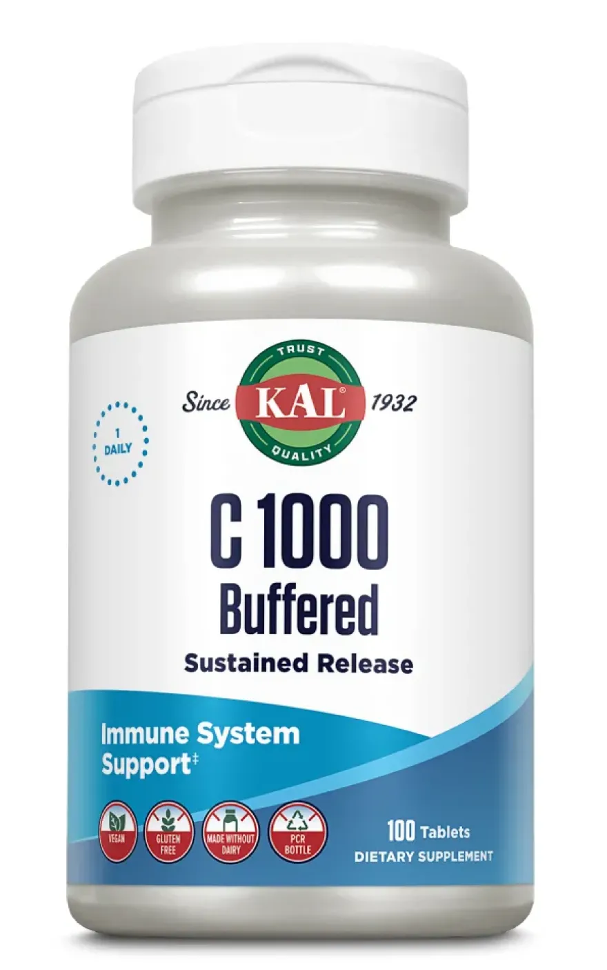 Kal Vit C 1000 Gebufferd Tabletten (100 tabletten)