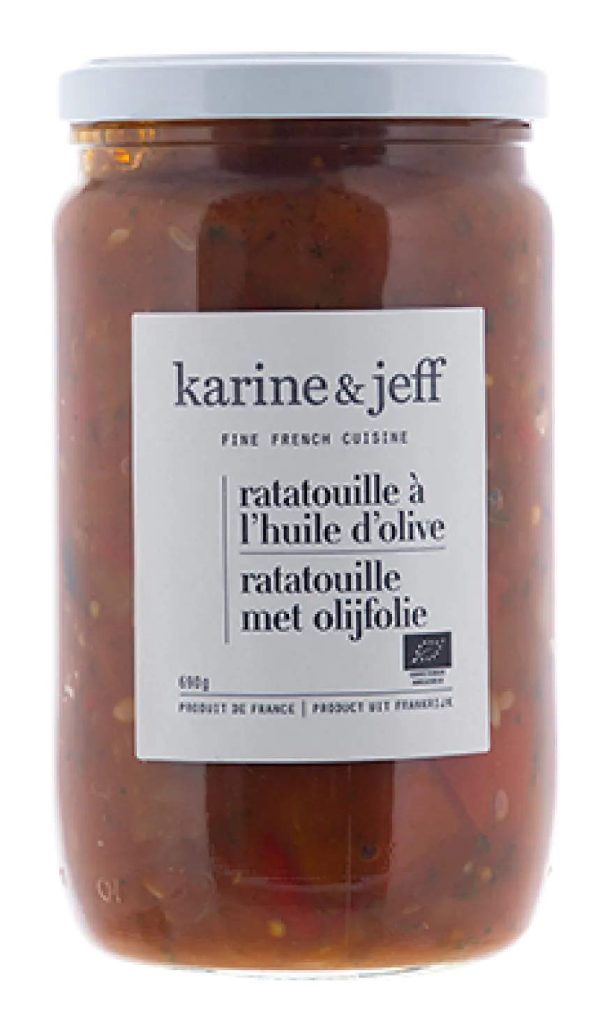 Karine & Jeff Bio Karine & Jeff Ratatouille met Olijfolie Bio (660 gr)