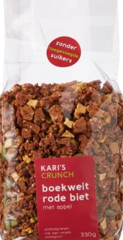 Kari’s Crunch Granola Boekweit Rode Biet (330 gr)
