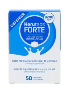 Kerutabs Forte Lactase Enzym 9200 Fcc Tabletten (50 tabletten)