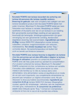 Kerutabs Forte Lactase Enzym 9200 Fcc Tabletten (50 tabletten)