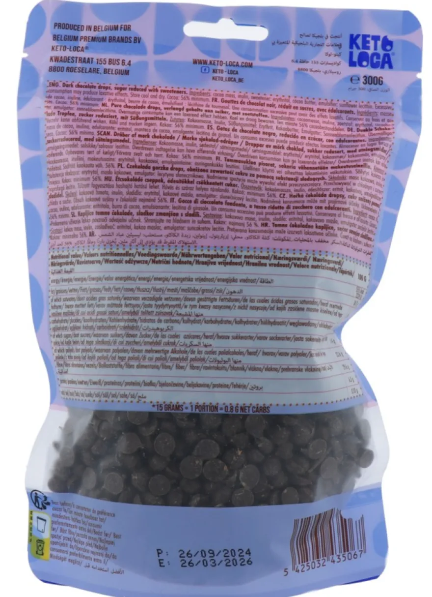 Keto Hero Belgian Dark Chocolate Drops (300 gr)