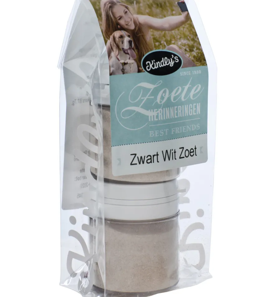 Kindly’s Zwart wit potjes zoet (2 x 30 gr)