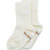 Kipkep Blijf Baby Sokken Antislip 18-24 Mnd Offwhite/wit (1 paar)