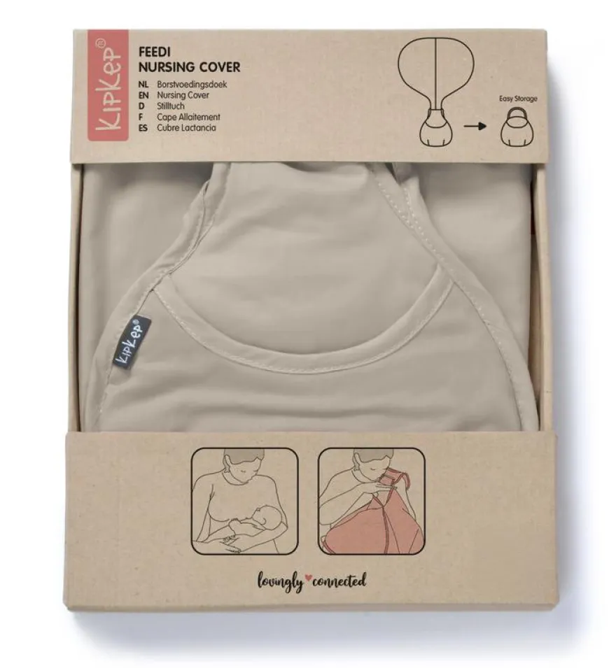 Kipkep Feedi Borstvoedingsdoek Cookie Beige Katoen (1 stuk)