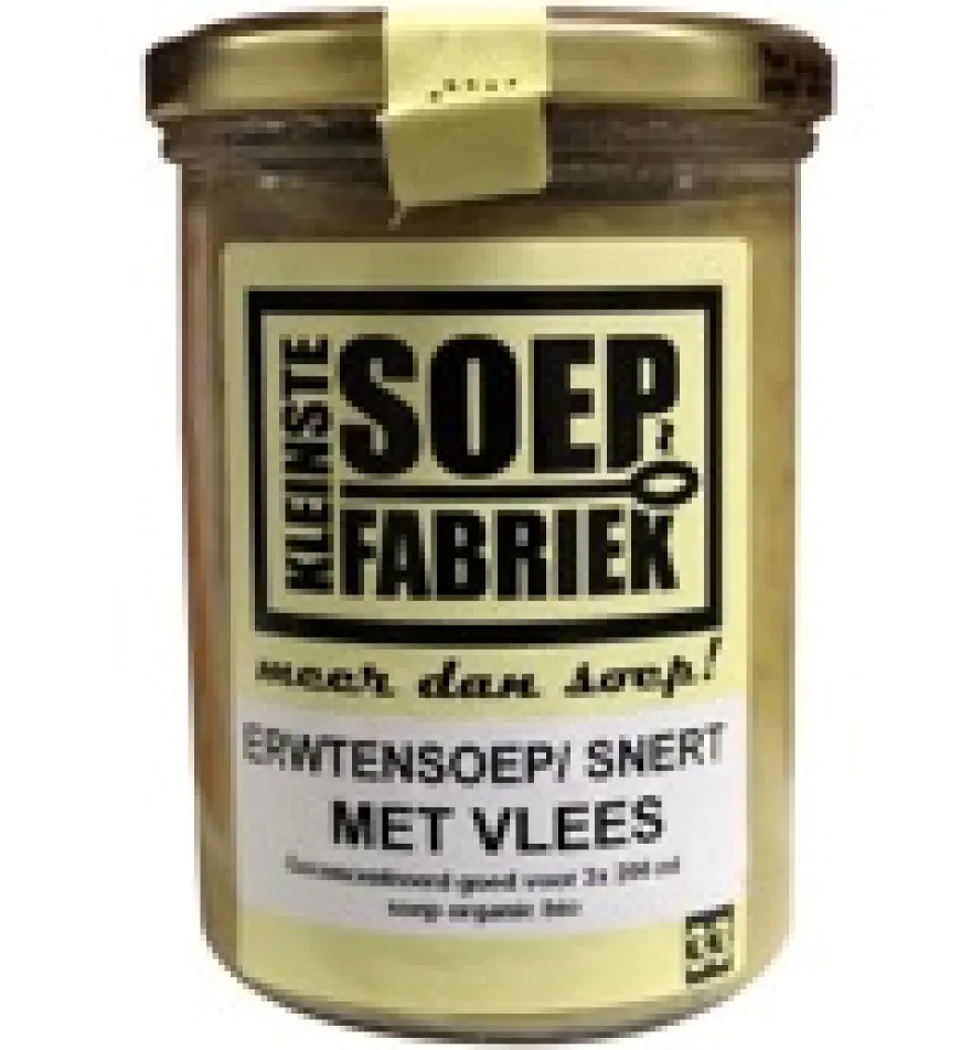 Kleinstesoepfabriek Erwtensoep/Snert Met Vlees Bio (400 gr)