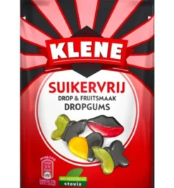 Klene Dropgums suikervrij (110 gr)