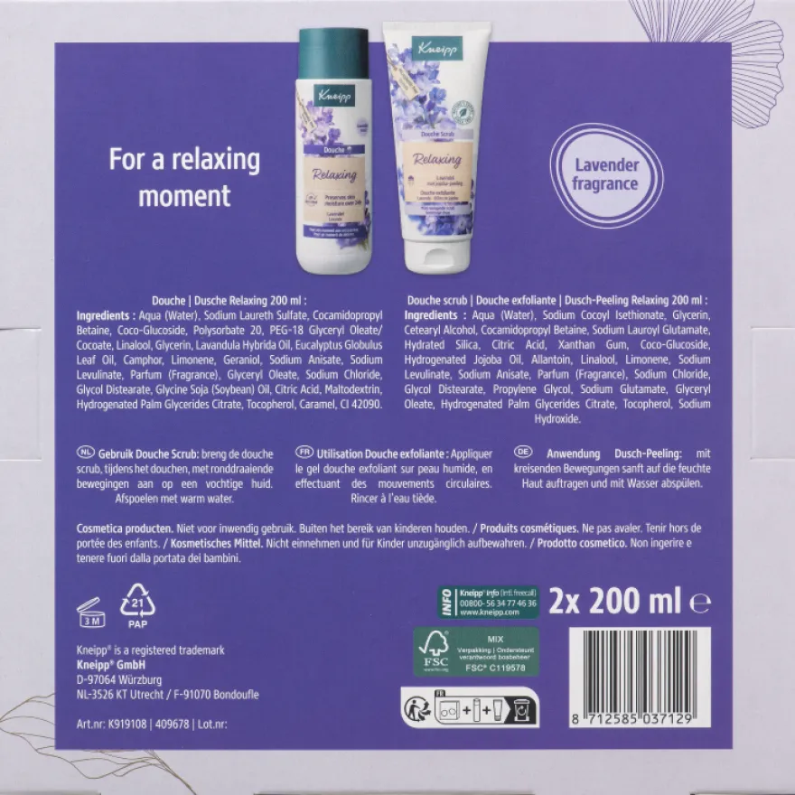 Kneipp Geschenk Set Relaxing Favourites (2 X 200 ml)