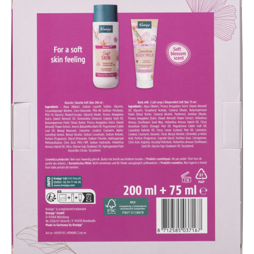Kneipp Geschenk set Soft Skin Moments (1 x 200 ml + 1 x 75 ml)