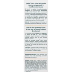 Kneipp Massageolie Sport Active (Met Pompje (100 ml)