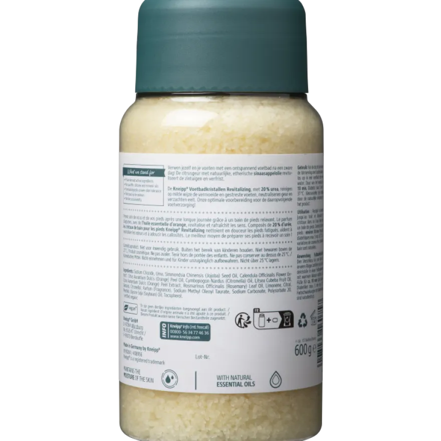 Kneipp Voetbadkristal vitalizing calendula sinaasappel (600 gr)